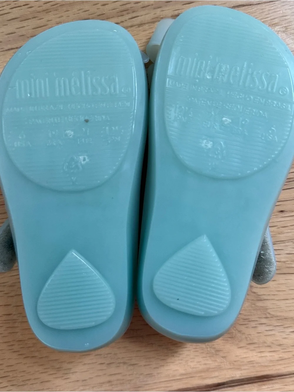 Mini Melissa Bow Light Blue Mary Jane Shoes – Toddler Size 6